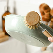 Natural Dish Brushes for Washing Up | Plant Based Kitchen Scrubber Brush (6 Piece Starter Set)-4