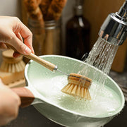 Natural Dish Brushes for Washing Up | Plant Based Kitchen Scrubber Brush (6 Piece Starter Set)-5