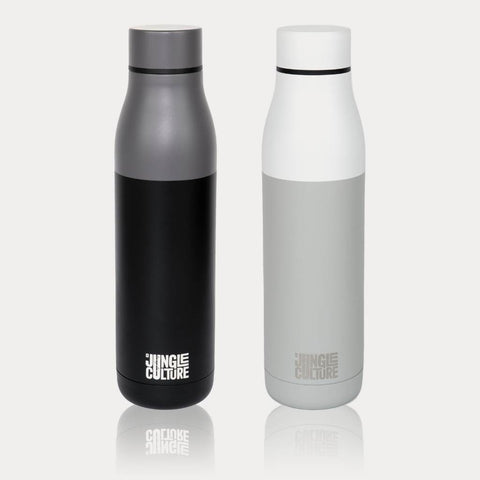 Reusable Stainless Steel Water Bottle (Matt Effect Black)-8
